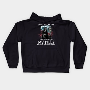 Skull Dont Piss Me Off Kids Hoodie